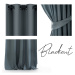 ArtFlhf Stínicí závěs BLACKOUT EYELETS K | 140 x 245 cm Barva: Černo-šedá - Charcoal