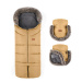 Petite&Mars Set zimní fusak Arctic 4v1 + rukavice na kočárek Furry Elegant Caramel