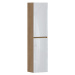 ArtCom Koupelnová sestava MONAKO WHITE OAK Monako: Skříňka s košem 811 - 87 x 40 x 33 cm