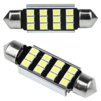 Auto LED žárovka C5W 12 SMD 2835 CAN BUS 42 mm