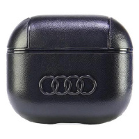 Pouzdro Audi Leather Big Logo AirPods 3 cover black AU-AP3-GT/D3-BK (AU-AP3-GT/D3-BK)