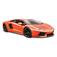 Maisto - Lamborghini Aventador Coupé, metal oranžová, 1:24