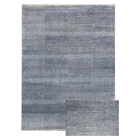 Diamond Carpets koberce Ručně vázaný kusový koberec Diamond DC-MCN Medium blue/silver - 365x550 