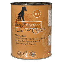 Konzerva Dogz Finefood No.8 s krůtím a kozím masem 400 g