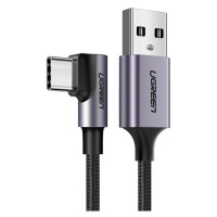 Úhlový kabel USB na USB-C UGREEN US284, 3A , 2 m (černý)