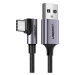 Úhlový kabel USB na USB-C UGREEN US284, 3A , 2 m (černý)