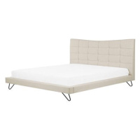 BELIANI postel LANNION 180 × 200 cm, eko kůže, béžová