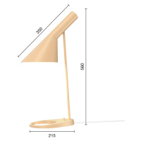 Louis Poulsen Designová stolní lampa Louis Poulsen AJ Mini sand