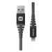 SWISSTEN odolný datový kabel USB-A - Lightning, 60W, kevlarový, 1.5m, černá - 71543010