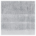 Bavlněná froté osuška s proužky DAMIAN 70x140 cm, stříbrná, 500 gr Mybesthome