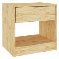 SHUMEE Noční stolek 40 × 31 × 40 cm masivní borové dřevo, 808063