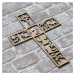 Vyřezávaný kříž ze dřeva - Betlém
