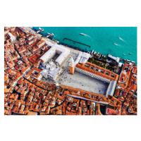 Fotografie Aerial view of piazza San Marco, Venice, Italy, Matteo Colombo, 40 × 26.7 cm