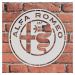 Dřevěné logo na zeď - Alfa Romeo
