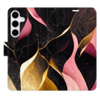 iSaprio flip pouzdro Gold Pink Marble 02 pro Samsung Galaxy S24+