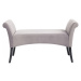 KARE Design Světle šedá čalouněná lavice Motley Velvet