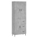 vidaXL Skříň highboard betonově šedá 69,5x34x180 cm kompozitní dřevo