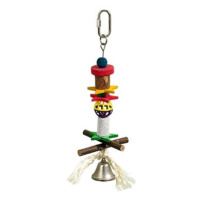 Karlie hračka pro ptáky z přírodních materiálů se zvonečkem 32 cm