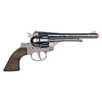 Gonher revolver kovbojský stříbrný, kovový 12 ran