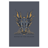 Umělecký tisk House of Dragon - Dragon Skull, 26.7x40 cm