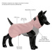Zimní regenerační overal pro psy Paikka - růžová Velikost: 35