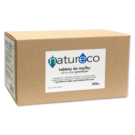 NaturEco Tablety do myčky all-in-one premium 40 ks