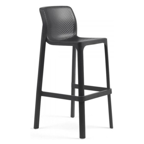 NARDI GARDEN - Barová židle NET antracit