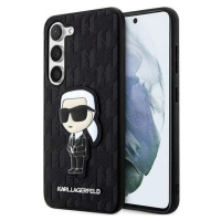 Kryt Karl Lagerfeld Samsung Galaxy S23+ hardcase black Saffiano Monogram Ikonik (KLHCS23MSAKLHKP