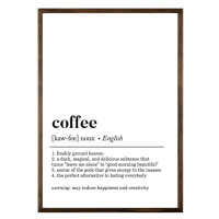 Plakát v rámu 50x70 cm Coffee – Wallity