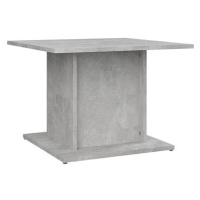 SHUMEE Konferenční stolek betonově šedý 55,5 × 55,5 × 40 cm dřevotříska, 810320
