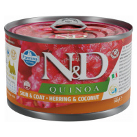 Konzerva N&D Quinoa Dog Skin&Coat Herring 140g