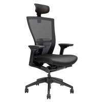Ergonomická kancelářská židle OfficePro Merens Barva: černá, Opěrka hlavy: s opěrkou**