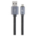 Kabel CABLEXPERT CCB-mUSB2B-AMBM-6 USB A Male/Micro B Male 2.0, 1,8m, opletený, černý, blister