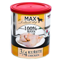 Max Deluxe Dog konzerva 3/4 kuřete 800g