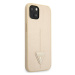 Guess GUHCP14MPSATLE hard silikonové pouzdro iPhone 14 PLUS 6.7" beige Saffiano Triangle Logo