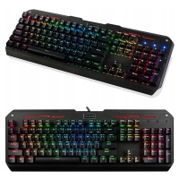 Mechanická Klávesnice Tichá Tlačítka Hnědá Modecom Hammer Rgb