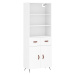 vidaXL Skříň highboard bílá 69,5 x 34 x 180 cm kompozitní dřevo