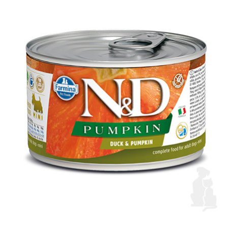 N&D DOG PUMPKIN Adult Duck & Pumpkin Mini 140g + Množstevní sleva Sleva 15% 1+1 zdarma