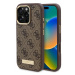 Guess GUHMP16LU4GPRW iPhone 16 Pro 6.3 hnědá/brown hardcase 4G Logo Plat