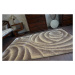 Dywany Lusczow Kusový koberec Shaggy SPACE 3D RICHARD světle hnědý