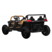 HračkyZaDobréKačky Elektrická bugina ATV RACING UTV2000, 4x150W zlatá