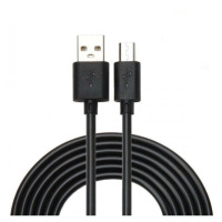 Kabel WG Micro USB na USB, prodloužený konektor, 1m, černá