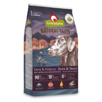 GranataPet Natural Taste kachní a pstruh - 12 kg