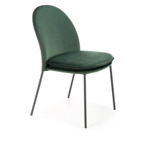Jídelní židle ALTON, tmavě zelená Halmar