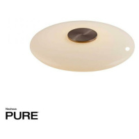 PAUL NEUHAUS LED stolní lampa PURE Vitrum tmavá hnědá dotykový vypínač 2700K PN 4080-34