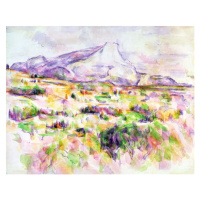 Obrazová reprodukce Mont Sainte-Victoire from Les Lauves, 1902-06, Paul Cezanne, 40 × 30 cm