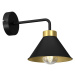 Nástěnná lampa DEMET 1xE27/60W/230V černá/zlatá