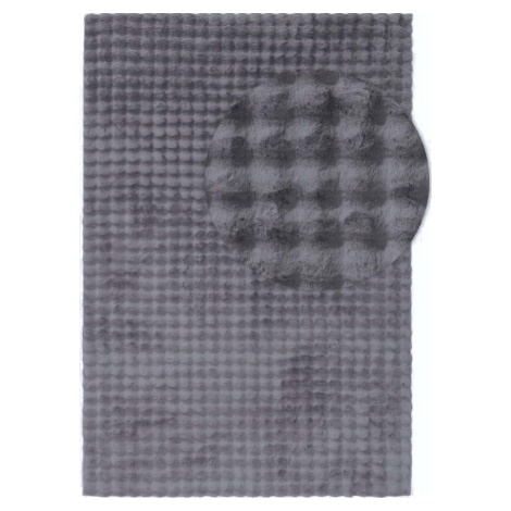 Antracitový pratelný koberec 200x290 cm Bubble Anthracite – Mila Home