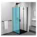 POLYSAN ZOOM BLACK sprchové dveře skládací 900, čiré sklo, pravé ZL4915BR