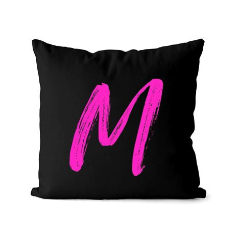 Impar písmeno M, barva iniciály růžová